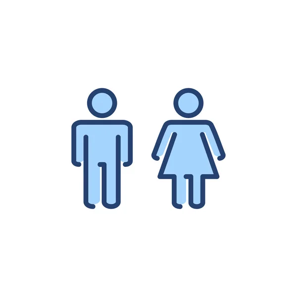 Mann Und Frau Symbolvektor Männliches Und Weibliches Zeichen Und Symbol — Stockvektor