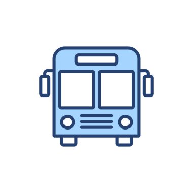 Otobüs simgesi vektörü. otobüs işareti ve sembol