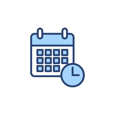 Takvim simgesi vektörü. Takvim işareti ve sembol. Simge simgesini ayarla