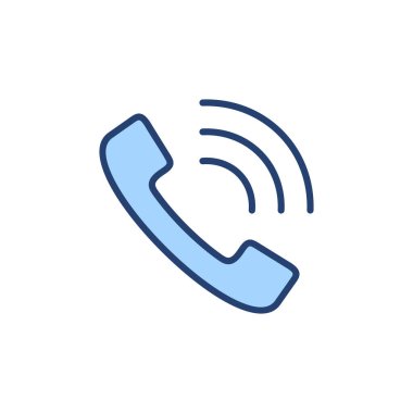 Simge vektörünü ara. Telefon işareti ve sembol. Telefon ikonu. Bizimle irtibata geç 