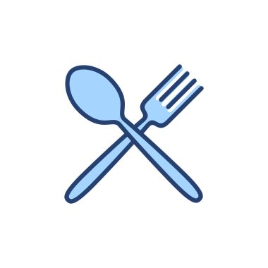 kaşık ve çatal ikon vektörü. kaşık, çatal ve bıçak ikonu vektörü. Restoran işareti ve sembolü
