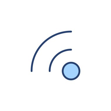 Wifi simge vektörü. İşaret işareti ve sembol. Kablosuz simge