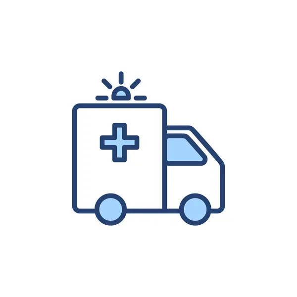 Διάνυσμα Εικονιδίου Ασθενοφόρου Πινακίδα Και Σύμβολο Φορτηγού Ασθενοφόρου Ασθενοφόρο Αυτοκίνητο — Διανυσματικό Αρχείο