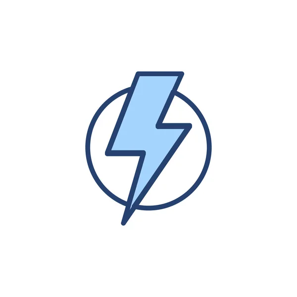 Lightning Icon Vector Electric Sign Symbol Power Icon Energy Sign — Stock Vector