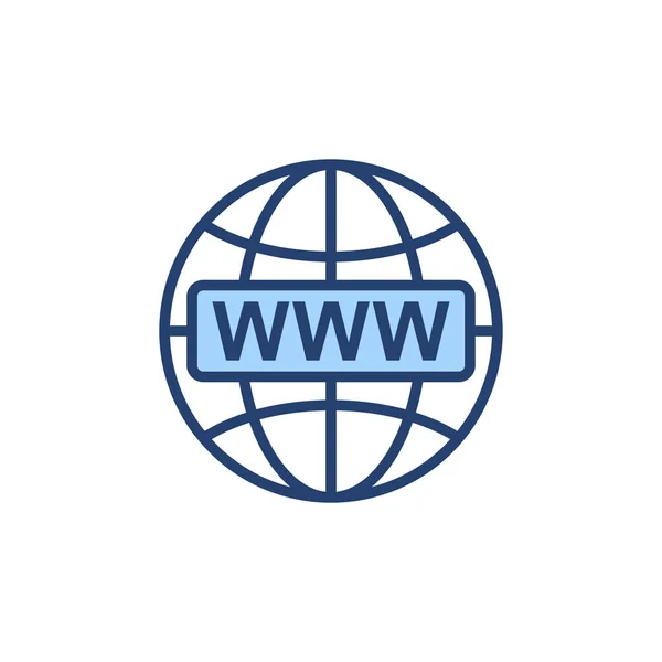 Web Icon Vector Web Sign Symbol Web Click Icon Global — Stock Vector