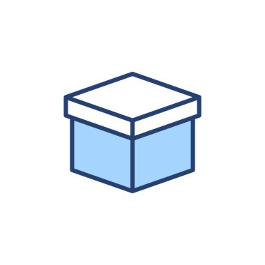 Kutu simgesi vektörü. kutu işareti ve sembol, paket, paket