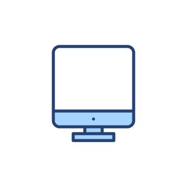 Bilgisayar simgesi vektörü. bilgisayar izleme işareti ve simgesi