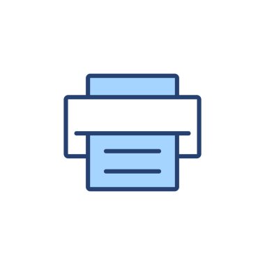 Simge vektörünü yazdır. yazıcı işareti ve sembol