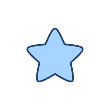 Yıldız simgesi vektörü. Reyting işareti ve sembol. favori yıldız simgesi