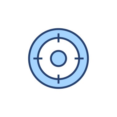 Hedef ikon vektörü. hedef simge vektörü. hedef pazarlama işareti ve sembol