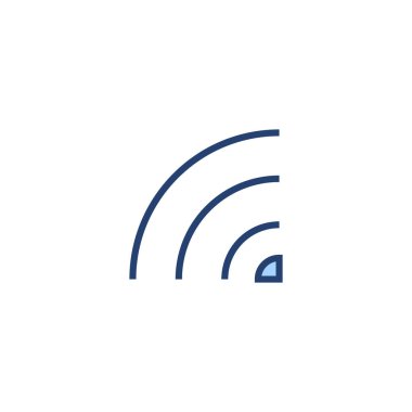 Wifi simge vektörü. İşaret işareti ve sembol. Kablosuz simge