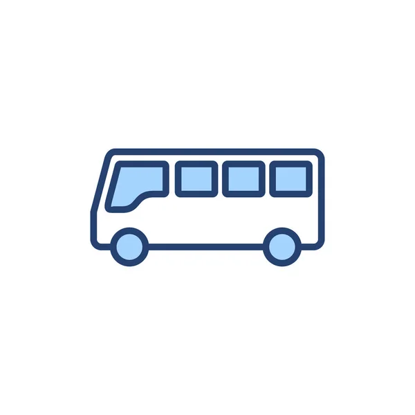 Bussikonvektorn Bussskylt Och Symbol — Stock vektor