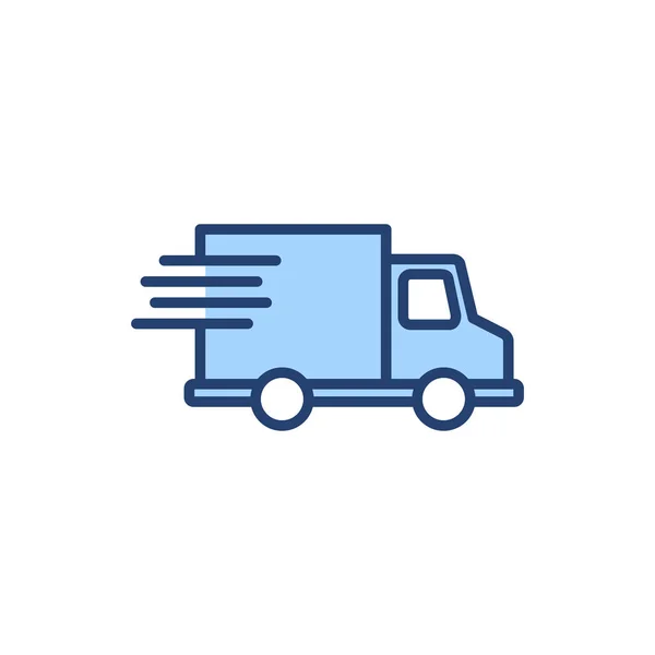 Levering Truck Icoon Vector Vrachtwagenbord Symbool Verzending Snelle Levering Pictogram — Stockvector