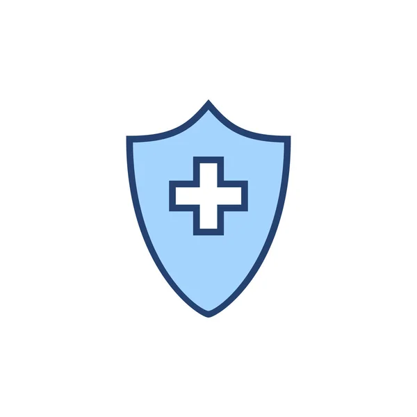 Vettore Icone Dell Assicurazione Sanitaria Segno Simbolo Del Documento Sanitario — Vettoriale Stock