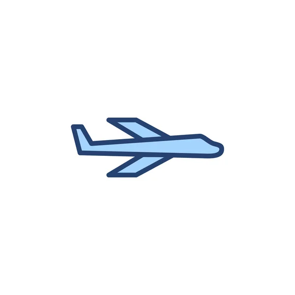 Icono Plano Vector Signo Símbolo Del Avión Símbolo Transporte Señal — Archivo Imágenes Vectoriales