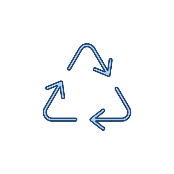 リサイクルアイコンベクトル リサイクル記号と記号 — ストックベクタ