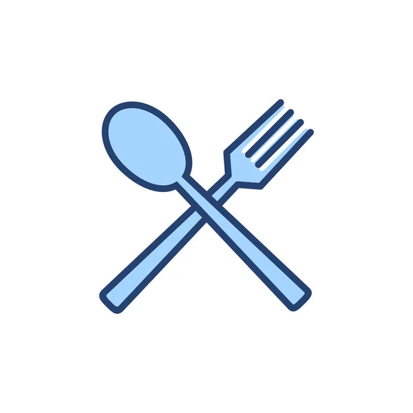 Spoon Fork Icon Vector Spoon Fork Knife Icon Vector Restaurant — Stock Vector