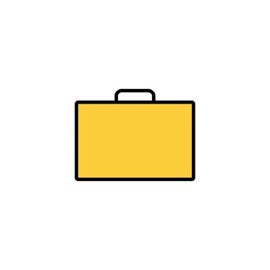 Briefcase icon vector for web and mobile app. suitcase sign and symbol. luggage symbol.