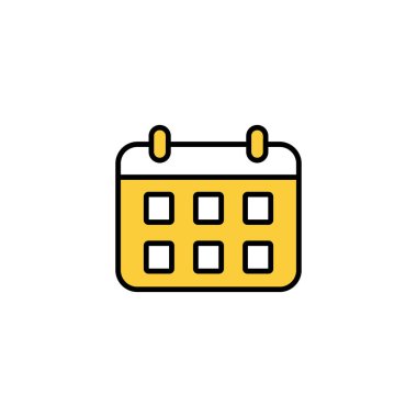 Calendar icon vector for web and mobile app. Calender sign and symbol. Schedule icon symbol