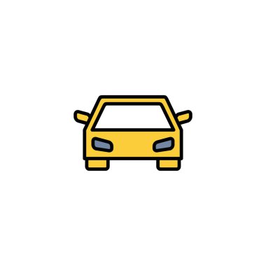 Car icon vector for web and mobile app. car sign and symbol. small sedan