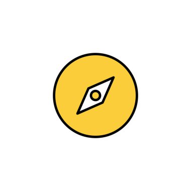 Compass icon vector for web and mobile app. arrow compass icon sign and symbol