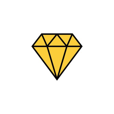 Diamond icon vector for web and mobile app. diamond gems sign and symbol