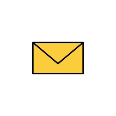 Web ve mobil uygulama için e- posta simgesi vektörü. e-posta işareti ve sembol. E- posta simgesi. Zarf simgesi