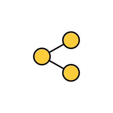 Web ve mobil uygulama için simge vektörünü paylaş. İşaret ve sembol paylaşımı