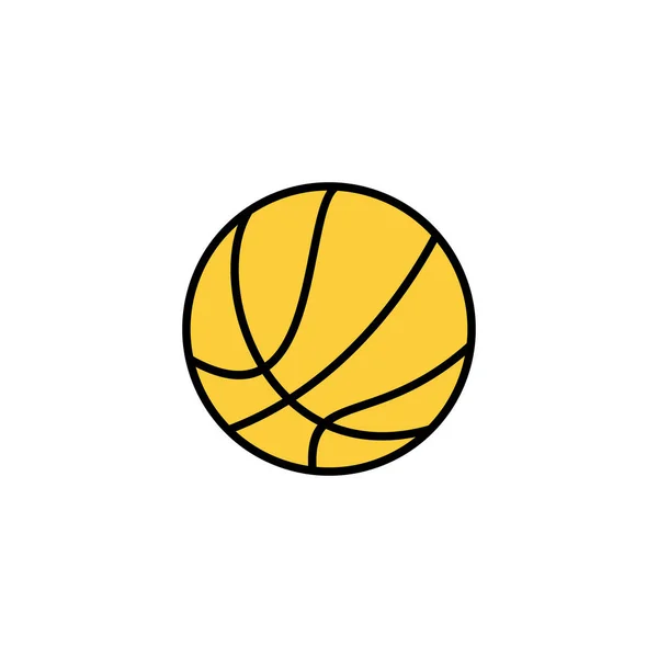 Basketball Icon Vector Web Mobile App Basketball Ball Sign Symbol — Archivo Imágenes Vectoriales