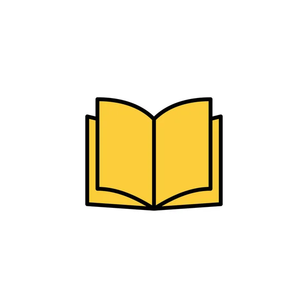 Book Icon Vector Web Mobile App Open Book Sign Symbol — 스톡 벡터