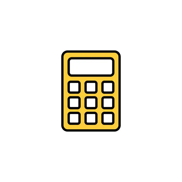 Calculator Icon Vector Web Mobile App Accounting Calculator Sign Symbol — Stock vektor