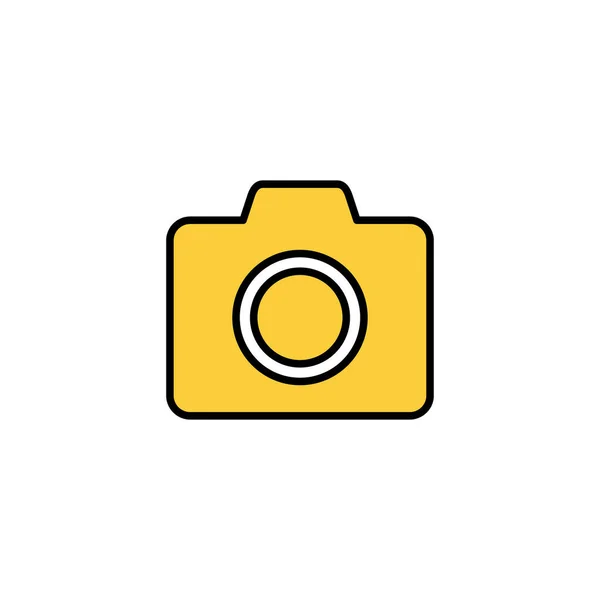 Camera Icon Vector Web Mobile App Photo Camera Sign Symbol — Vettoriale Stock