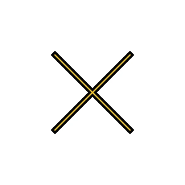 Close Icon Vector Web Mobile App Delete Sign Symbol Cross — Image vectorielle