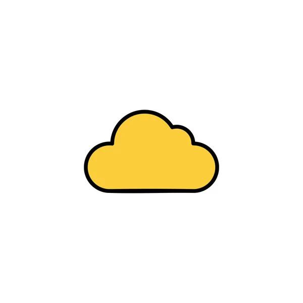 Облачный Вектор Значков Веб Мобильного Приложения Знак Облака Символ — стоковый вектор