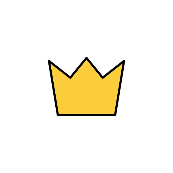 Crown Icon Vector Web Mobile App Crown Sign Symbol — Vetor de Stock