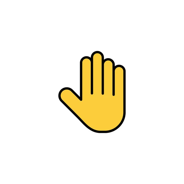 Вектор Піктограм Рук Веб Мобільних Додатків Знак Руки Символ Жест — стоковий вектор