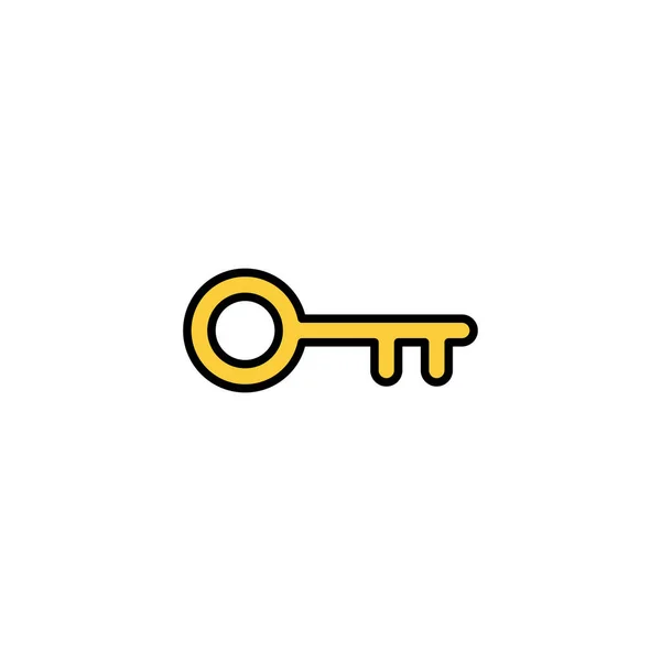 Vetor Ícone Chave Para Web Aplicativo Móvel Signo Símbolo Chave — Vetor de Stock