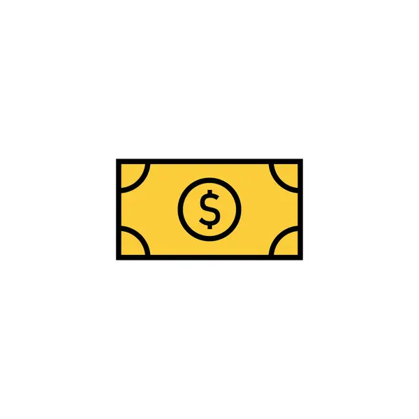 Vektor Ikon Peněz Pro Webovou Mobilní Aplikaci Značka Symbol Peněz — Stockový vektor