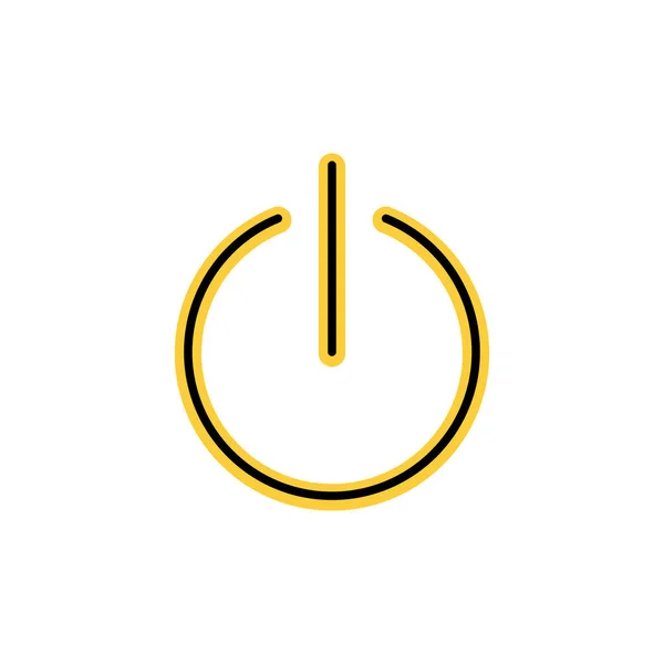 Вектор Значков Питания Веб Мобильного Приложения Знак Символ Переключателя Питания — стоковый вектор