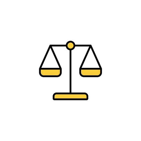 Scales Icon Vector Web Mobile App Law Scale Icon Justice — Stock Vector