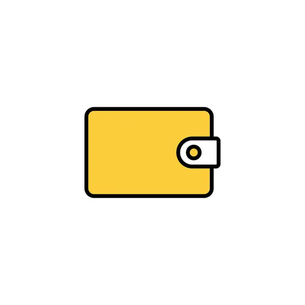 Wallet Icon Vector Voor Web Mobiele App Portemonnee Teken Symbool — Stockvector