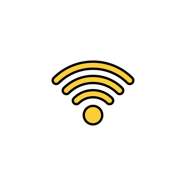 Vetor Ícone Wifi Para Web Aplicativo Móvel Sinal Sinal Símbolo — Vetor de Stock