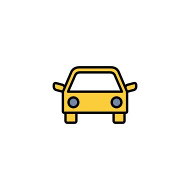 Car icon vector for web and mobile app. car sign and symbol. small sedan
