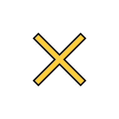 Close icon vector for web and mobile app. Delete sign and symbol. cross sign