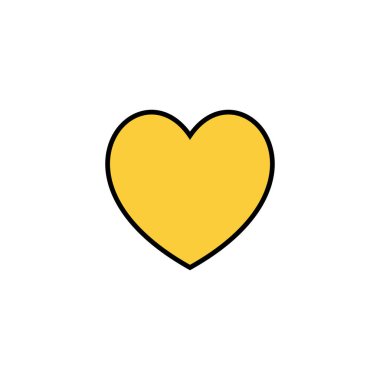 Web ve mobil uygulama için sevgi simgesi vektörü. Kalp işareti ve sembol. Simge vektörü gibi.