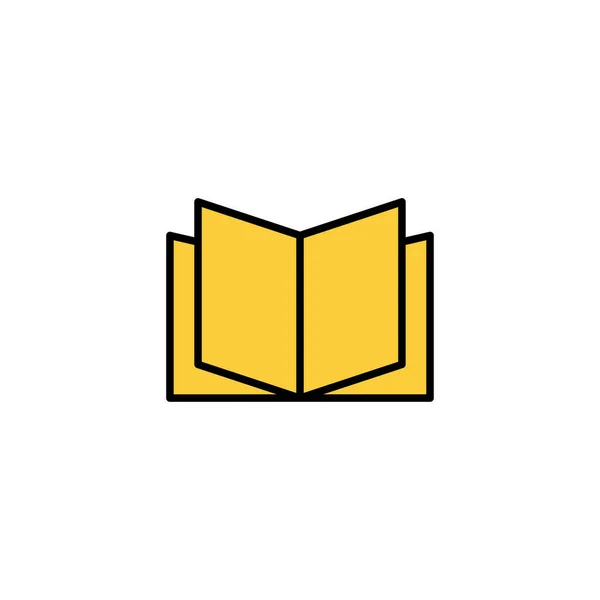Book Icon Vector Web Mobile App Open Book Sign Symbol — 스톡 벡터