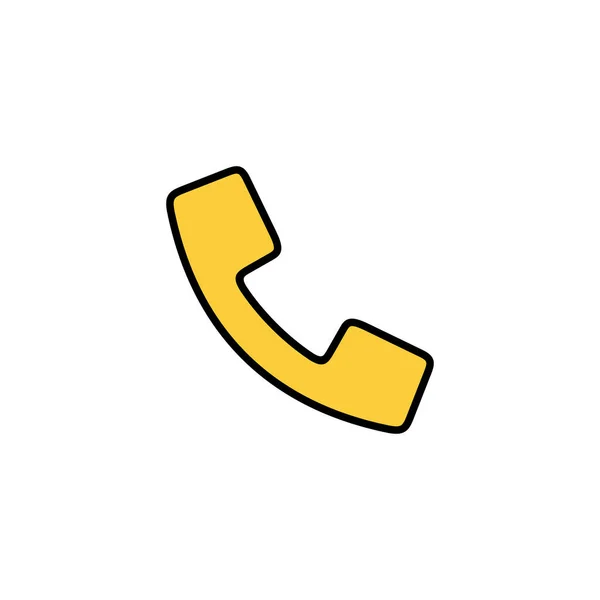 Call Icon Vector Web Mobile App Telephone Sign Symbol Phone — Vetor de Stock