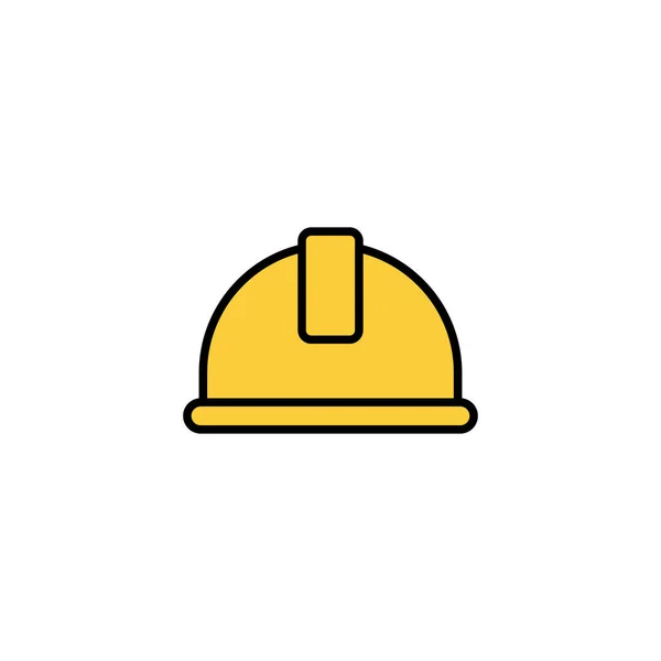 Web和移动应用程序的Helmet图标向量 摩托车头盔的标志和符号 建筑头盔图标 安全帽 — 图库矢量图片