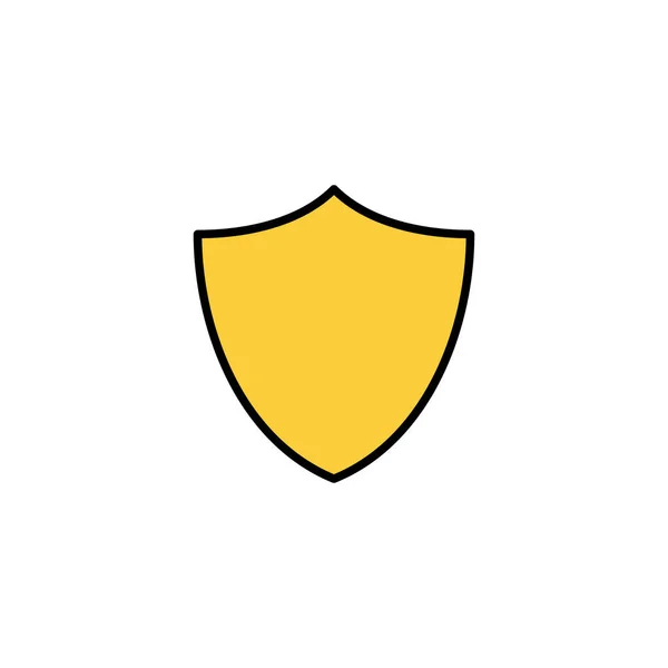 Shield Icoon Vector Voor Web Mobiele App Beschermingspictogram Veiligheidsteken Symbool — Stockvector