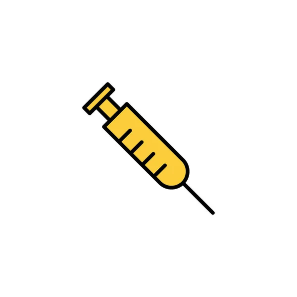 Spritzensymbolvektor Für Web Und Mobile App Injektionszeichen Und Symbol Impfaktion — Stockvektor